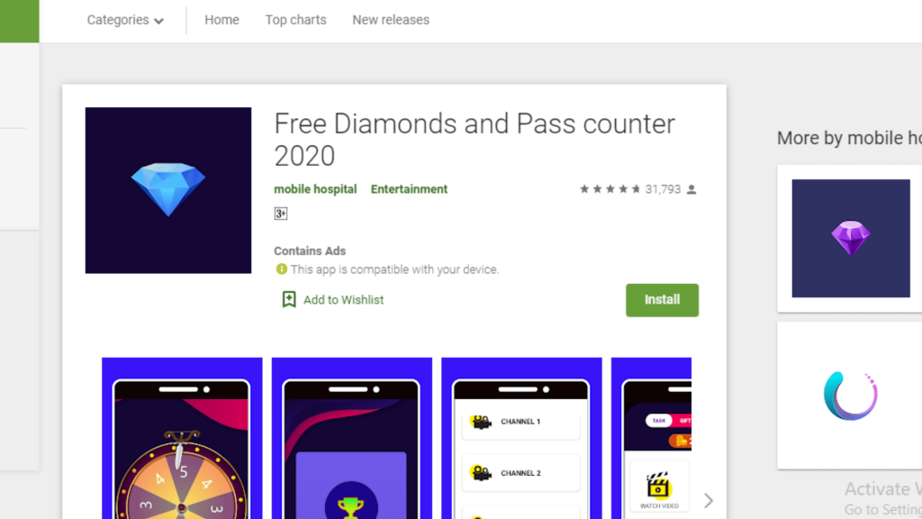 Free Diamonds and Pass counter 2020