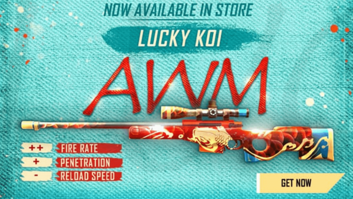 Lucky Koi AWM Skin in Free Fire