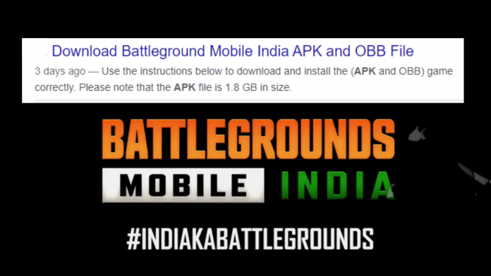 battleground Mobile India APK download links available