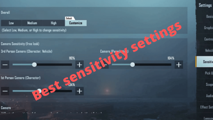 Battlegrounds Mobile India Best sensitivity settings no recoil