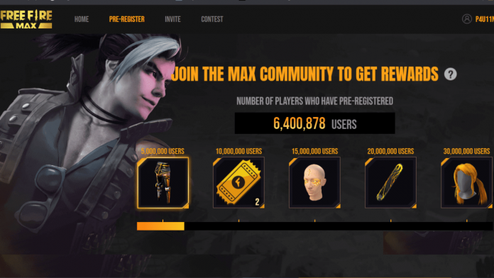 Free Fire Max rewards redemption site and rewards