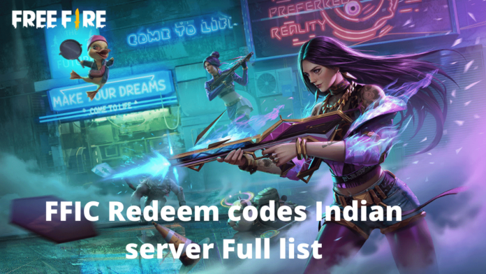 FFIC Redeem codes Indian server Full list